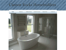 Tablet Screenshot of cannonrockshomebuilders.co.za